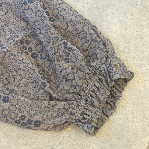 EUC Free People Hendrix Printed Peasant Top - Picture 8 of 12